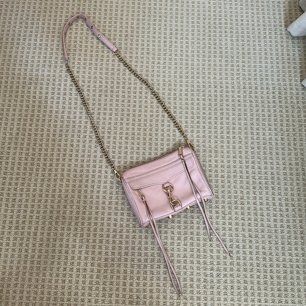 Rebecca minkoff light pink Mini M.A.C. crossbody purse
